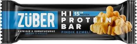 Züber Fındıklı Hi-protein Bar 45g