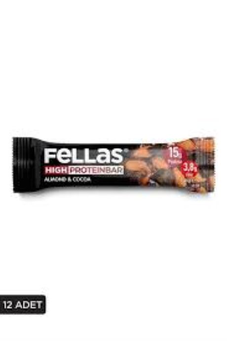 Fellas Hıgt Protein Bar Almond-cacao 45gr