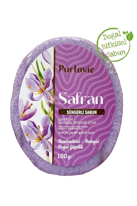 Purlavie Süngerli Safran Sabunu