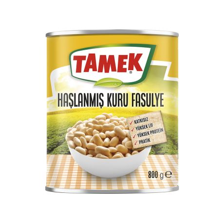 Tamek Haslanmıs Fasulye 800gr