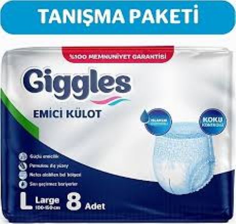 Giggles Yetişkin Emizi Külot Large 8'li