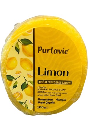 Purlavie Süngerli Limon Sabun