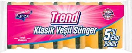 Parex 5'li Trend Oluklu Sünger