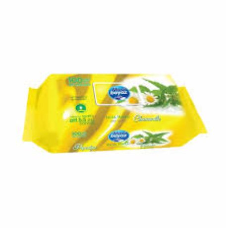 Mavı Beyaz Isla Havlu Papatya 100lu