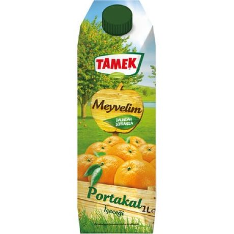 Tamek Meyvelim Portakal 1 Lt