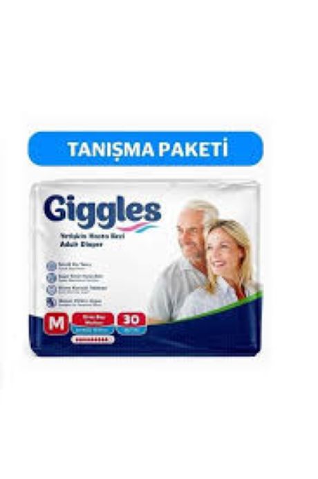 Giggles Yetişkin Bel Bağlama Lı Hasta Bezi Medium 30'lu