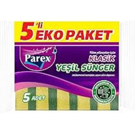 Parex Dubble Sünger Düz 5'li