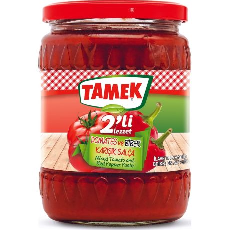 Tamek Domates-bıber Salcası Cam Kavanoz 540gr