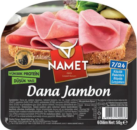Namet 7/24 Dana Jambon 50gr