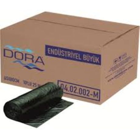 Doğa Çöp Torbası Siyah Büyük 65x80 10 Lu