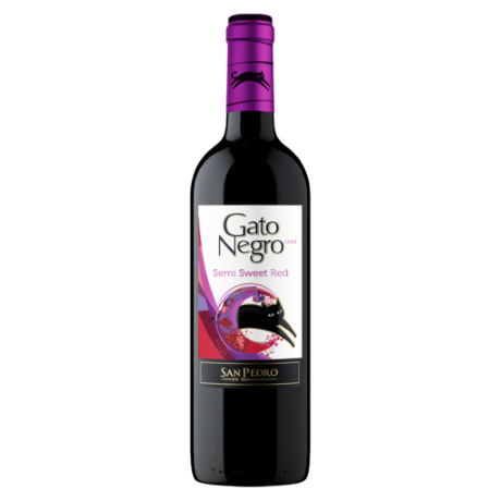 Vspt Gato Negro Semı Sweet Red 75 Cl
