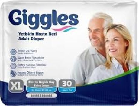 Giggles Yetişkin Bel Bağlamalı Hasta Bezi Extra Large 30'lu