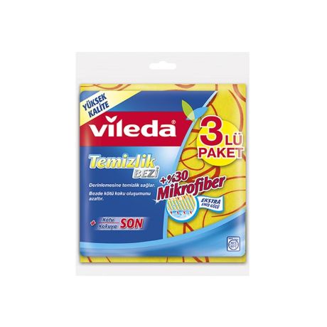 Vıleda %30 Mf Düz 3 Lü Temizlik Bezi