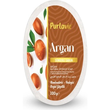 Purlavie Süngerli Argan Sabun