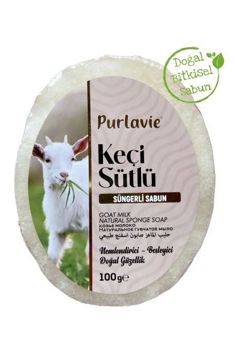 Pıurlavie Süngerli Keçi Sütü Sabun