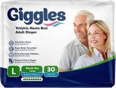 Giggles Yetişkin Bel Bağlamalı Hasta Bezi Large 30'lu