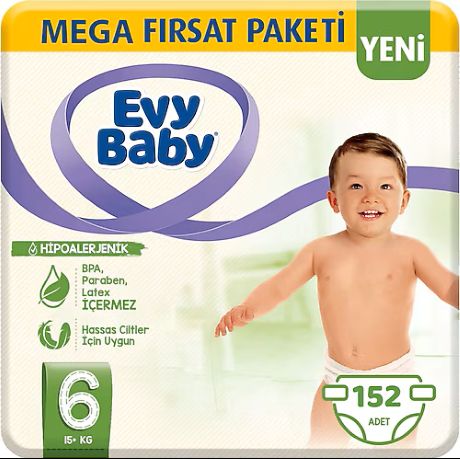 Evy Baby Jumbo Xl No 6+