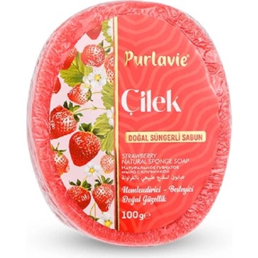 Purlavie Süngerli Çilek Sabun