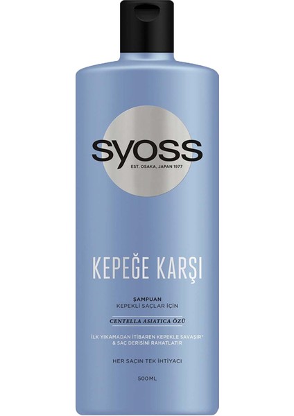 Syoss Kepege Karsı Sanpu 500 Gr