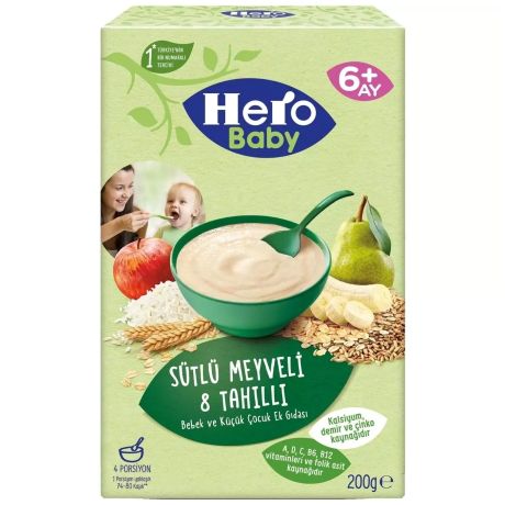 Hero Baby Sutlu  8 Tahın Meyvelı 200 Gr