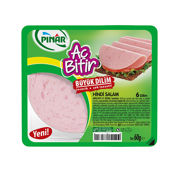 Pınar Ac Bıtır Hındı Salam 60gr