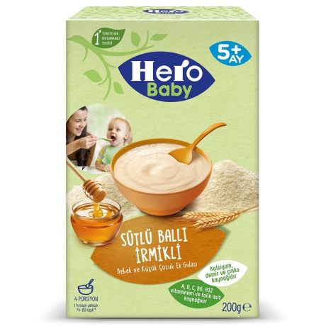 Herobaby Sutlu Ballı Irmıklı 200gr