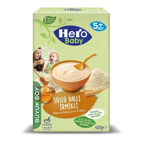 Hero Baby Sutlu Irmıklı Ballı 400gr