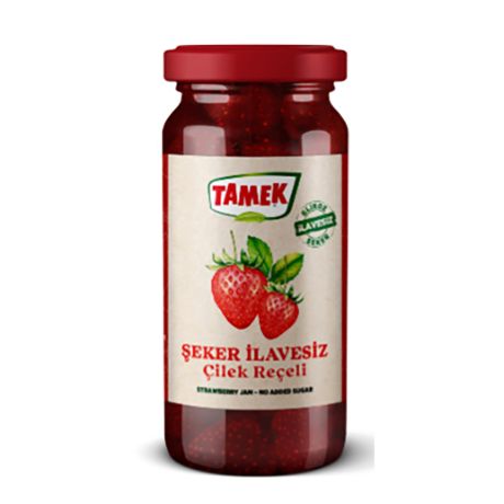 Tamek Şeker İlavesiz  Çilek Reçel 290 Gr