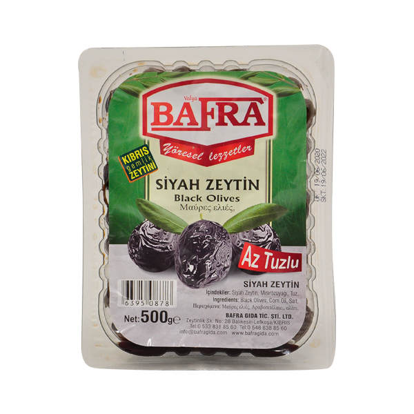 Bafra Az Tuzlu Zeytın 500g