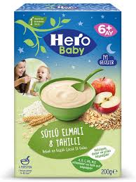 Hero Baby Sutlu Elmalı 8 Tahıllı 200 Gr